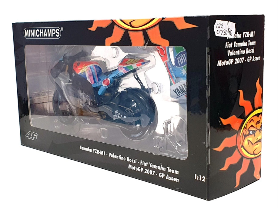 Minichamps 1/12 Scale 122 073096 - Yamaha YZR-M1 MotoGP 2007 V. Rossi