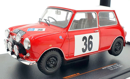 IXO Models 1/18 Scale 18RMC065C - 1965 Mini Cooper S #36 Fall/Crellin