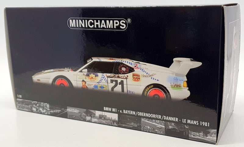 Minichamps 1/18 Scale Model Car 812971 - BMW M1 Muchen Bayem,Oberdorfer & Danner