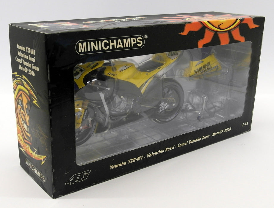Minichamps 1/12 Scale 122 063046 Yamaha YZR-M1 Plain Moto GP 2006 Rossi