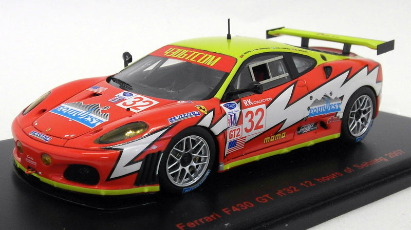 Red Line 1/43 Scale Resin - RL132 Ferrari F430 GT #32 12H Sebring 2007 ...