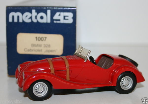 WESTERN MODELS 1/43 PROTOTYPE - METAL 43 - 1007 - BMW 328 CABRIOLET OPEN - RED