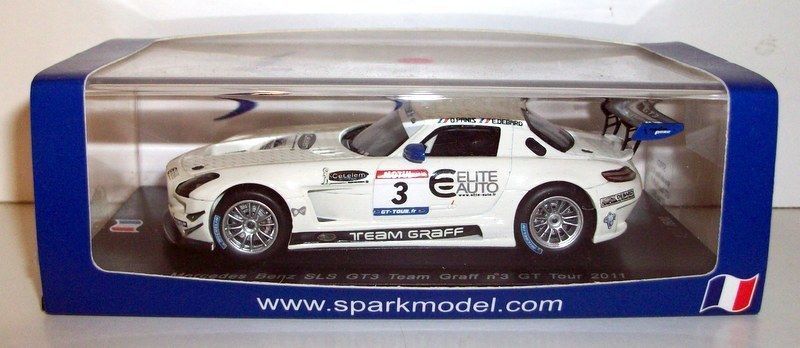 Spark 1/43 Scale - Sf021 Mercedes Benz SLS GT3 Team Graff #3 GT Tour