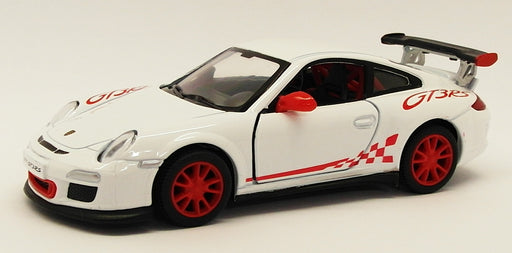 2010 Porsche 911 GT3 RS White - Kinsmart Pull Back & Go Metal Model Car