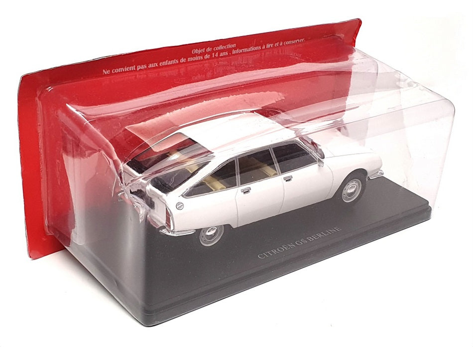 Hachette 1/24 Scale Diecast G111V021 - Citroen GS Berline - White