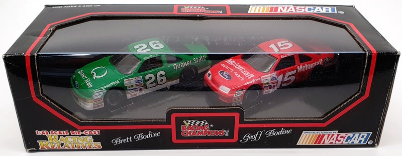 Racing Champions 1/43 Scale Nascar 07052R- Ford #26 & Ford #15