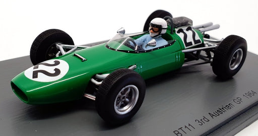 Spark 1/43 Scale S5252 - 1964 Brabham BT11 3rd Austrian #22 GP Bob Anderson