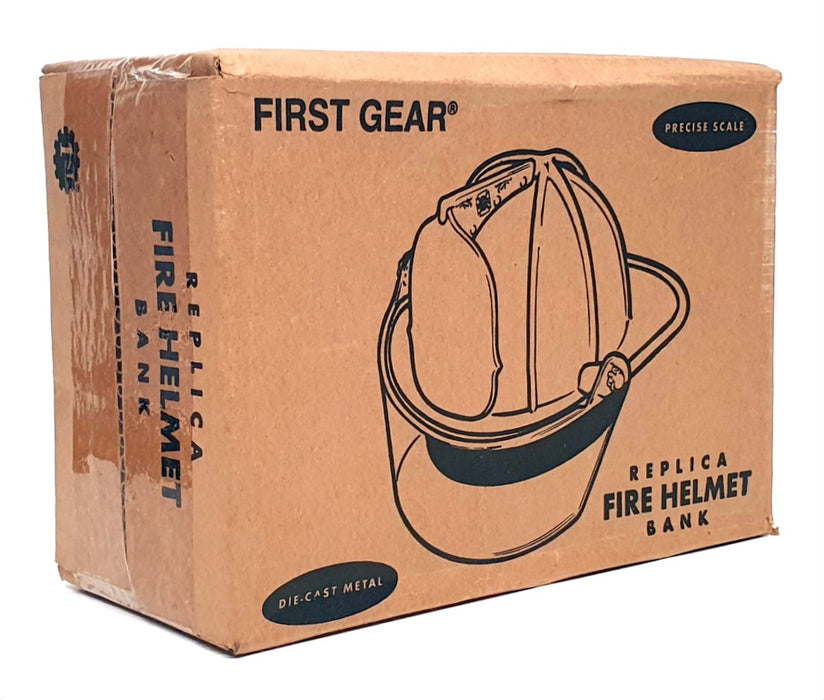 First Gear Appx 15cm Long Diecast 89-0108 - Fire Helmet Bank - New Tripoli