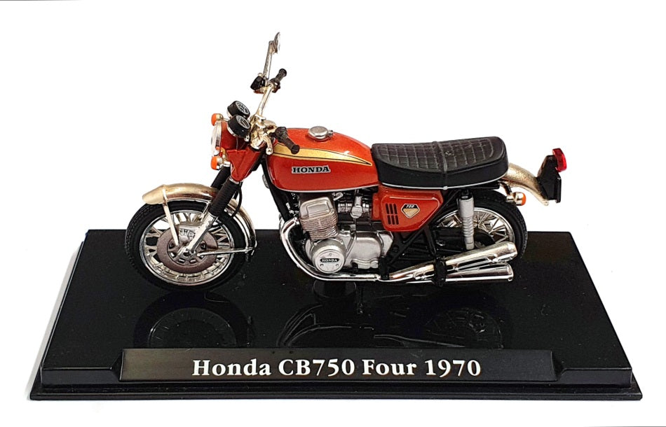 Atlas Editions 1/24 Scale 4 658 113 - 1970 Honda CB750 Four Motorbike - Gold