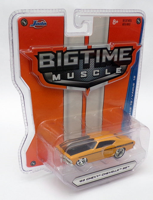 Jada Bigtime Muscle 1/64 Scale 12006 - 1969 Chevrolet Chevelle SS - Yellow/Black