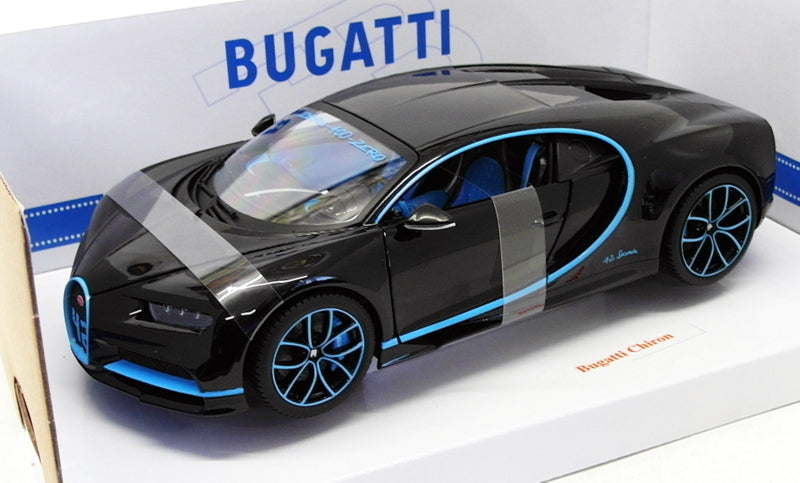 Burago 1/18 Scale Diecast Model Car 18-11040BK - Bugatti Chiron - Black