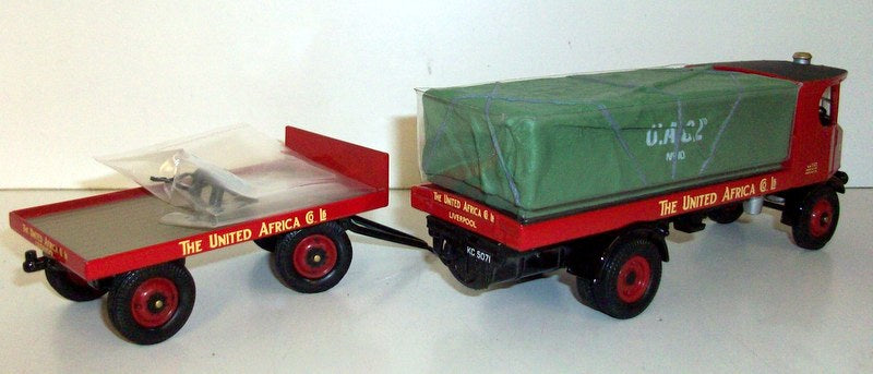 Corgi 1/50 Scale - 80007 Sentinal Platform wagon trailer & load United Africa