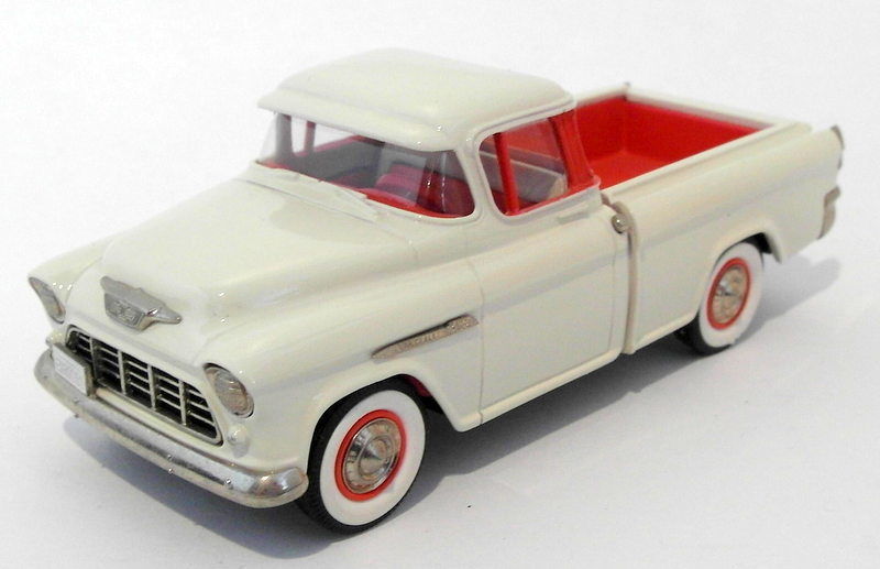 Brooklin 1/43 Scale BRK53 001  - 1955 Chevrolet Cameo Pick Up Ivory/Red