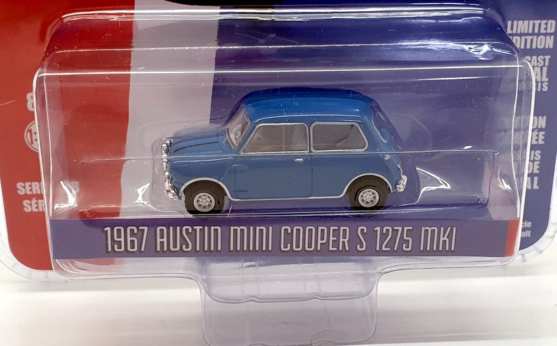 Greenlight 1/64 Scale 44880A - 1967 Austin Mini Cooper 1275 Mk1 - Blue