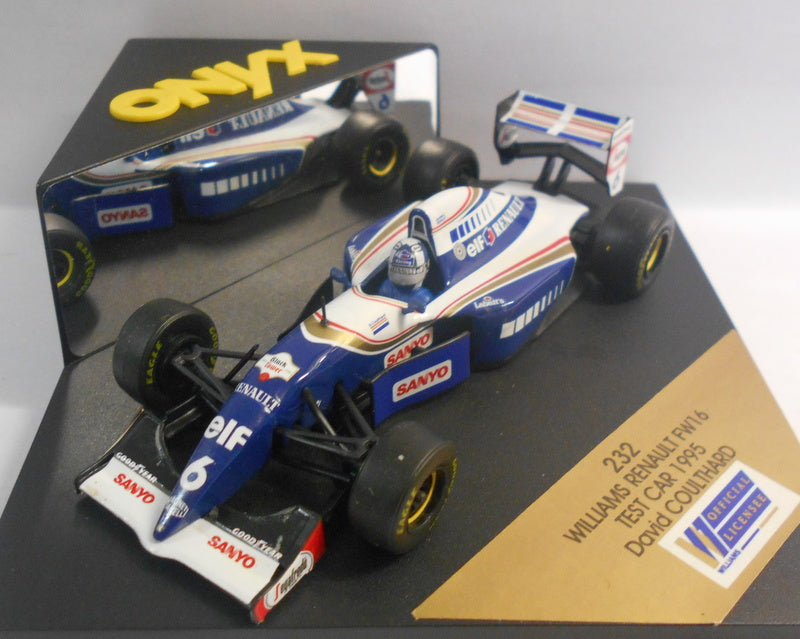 Onyx 1/43 Scale - 232 WILLIAMS RENAULT FW16 TEST CAR 1995 DAVID COULTHARD