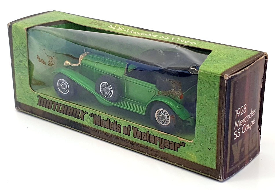 Matchbox Models Of Yesteryear Y-16 - 1928 Mercedes SS Coupe - Green