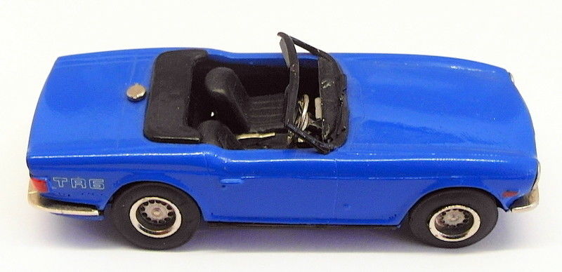 Auto Replicas 1/43 Scale White Metal Built Kit AR18 - Triumph TR6 - Blue