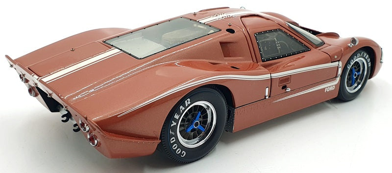 Exoto 1/18 Scale diecast 18055 1967 Ford GT40 Mk IV Test Car Le Mans Copper Met
