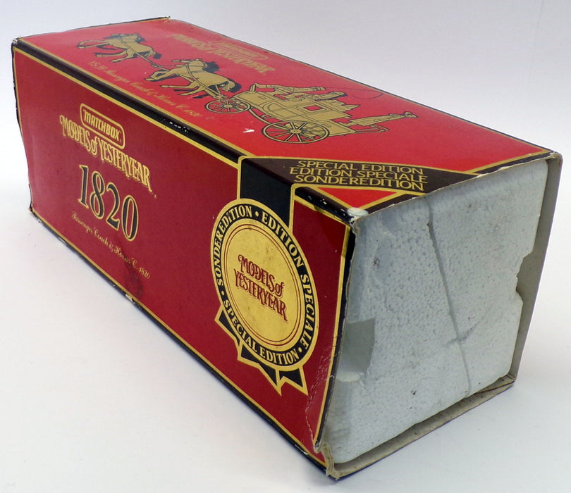 Matchbox Diecast YS-39 - 1820 Passenger Coach & Horses