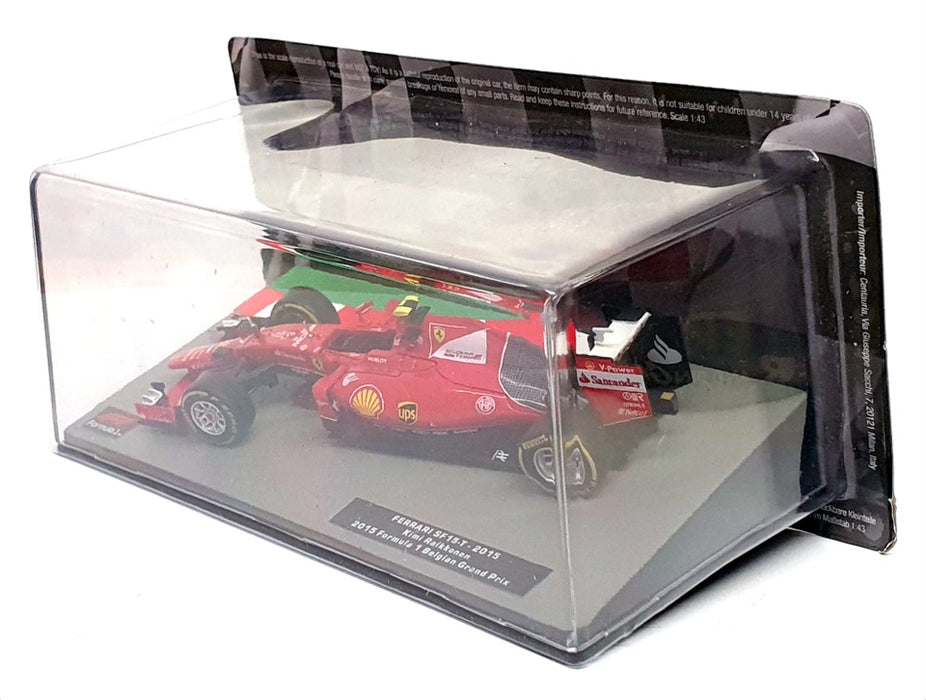 Altaya 1/43 Scale AT24323R - F1 Ferrari SF15-T Belgian GP 2015 Raikkonen - Red
