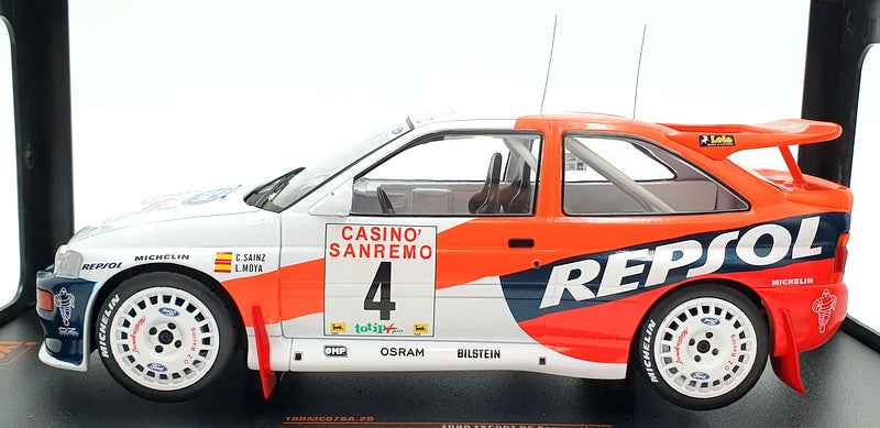 IXO 1/18 Scale 18RMC076A - Ford Escort Cosworth RS 1996 #4 San remo C.Sainz