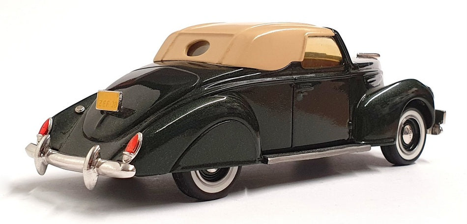 Durham Classics 1/43 Scale DC-8A - 1938 Lincoln Zephyr Top Up - Met Dk Green