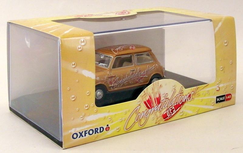 Oxford Diecast 1/43 Scale Model Car MIN018 - Austin Mini - Congtratulations