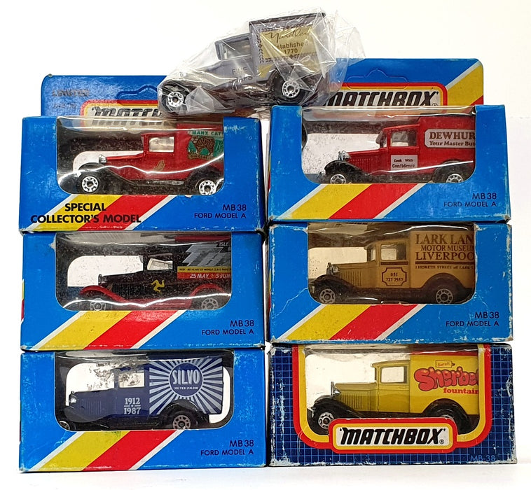 Matchbox Appx 8cm Long Diecast ST007 - Set Of 7 Assorted Vans