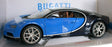 Burago 1/18 Scale 18-11040 - Bugatti Chiron - Blue & Black