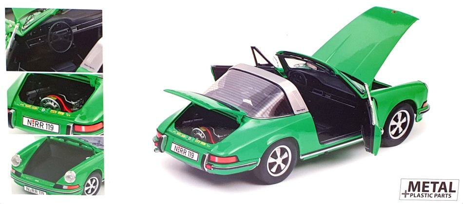 Schuco 1/18 Scale Diecast 45 004 7100 - Porsche 911 S Targa - Green