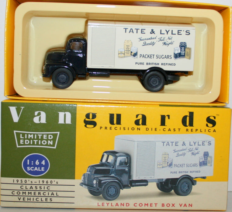 VANGUARDS 1/64 VA18003 LEYLAND COMET BOX VAN TATE & LYLE