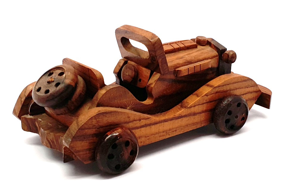 Unbranded WC03 16cm Long Hand-Made Wooden Car