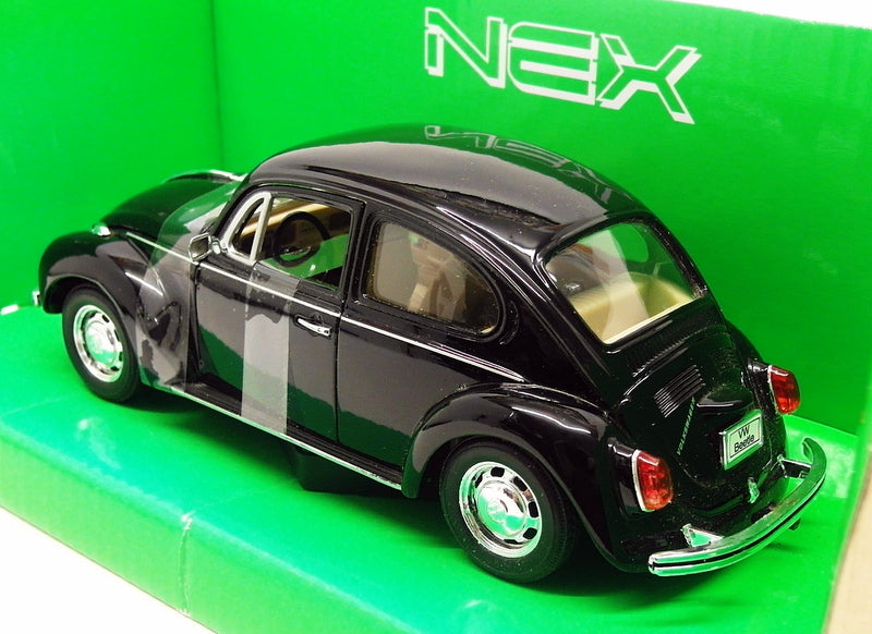 Welly 1/24 Scale Diecast 22436W - VW Beetle Hard Top - Black
