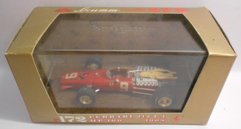 Brumm 1/43 Scale Metal Model - R172 FERRARI 312 F1 HP400 1968