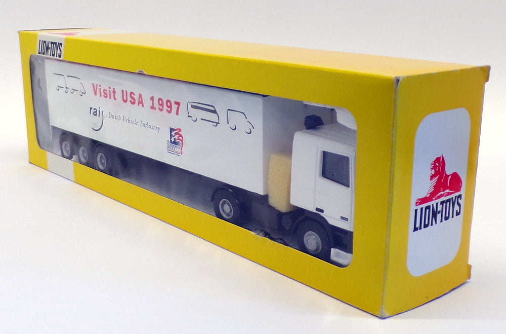 Lion Toys 1/50 Scale Model No.36 - DAF 95 Truck & Trailer - Visit USA '97