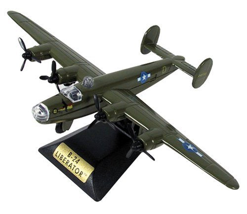 Motormax Skywings 1/100 Scale 77026 - B-24 Liberator With Display Stand