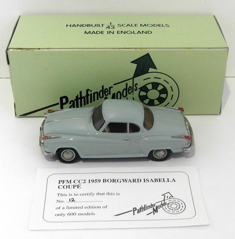 Pathfinder Models 1/43 Scale PFMCC2 - 1959 Borgward Isabella 1 Of 600 Green