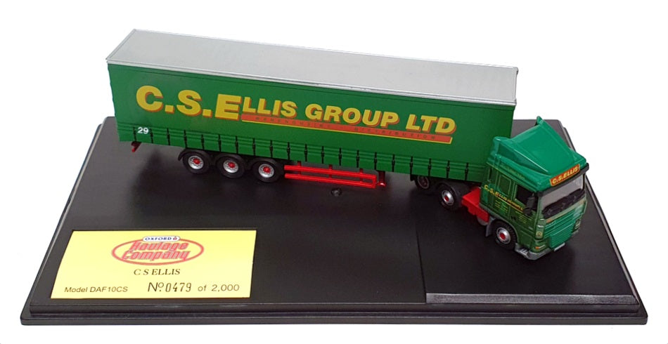 Oxford Diecast 1/76 Scale DAF10CS - DAF 105 Truck C.S. Ellis - Green