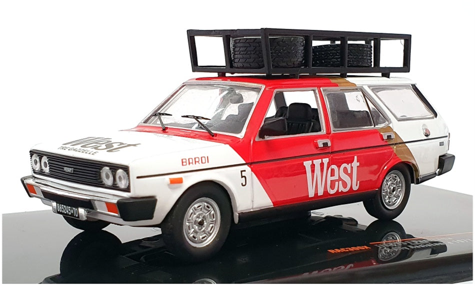 Ixo 1/43 Scale RAC306X - 1977 Fiat 131 Panorama (Rally Assistance) - Red/White