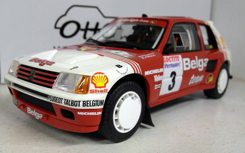 Otto 1/18 Scale Resin - OT647 Peugeot 205 T16 Group B Belga Rallye