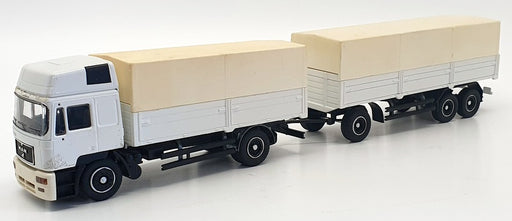 Conrad 1/50 Scale - Mat103 - MAN F2000 Covered Truck & Trailer - White