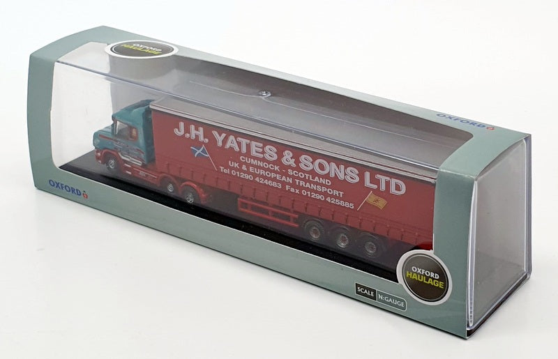 Oxford Diecast N Gauge NTCAB008 - Scania T Cab Curtainside - Yates & Sons
