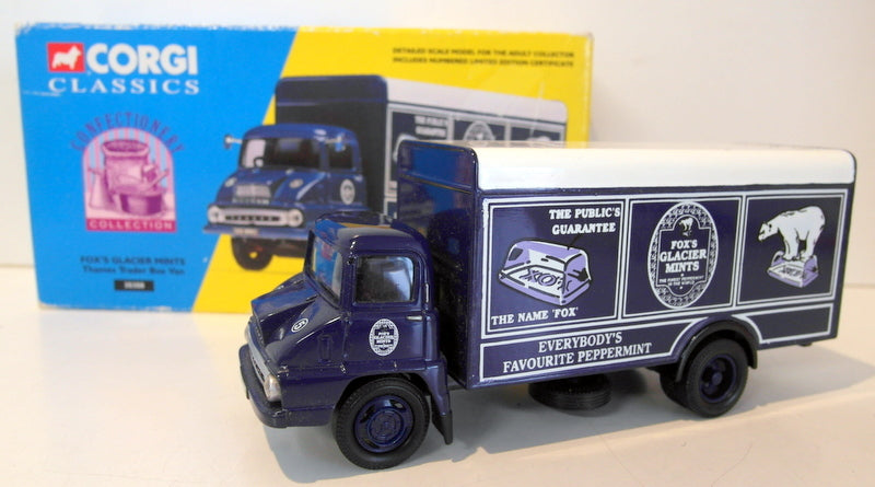 Corgi 1/50 Scale Diecast - 30308 Fox's Glacier Mints Thames Trader Box Van