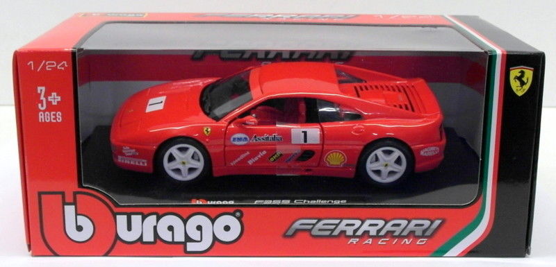 Burago 1/24 Scale 18-26306 - Ferrari F355 Challenge - Red