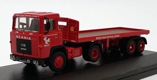 Oxford Diecast 1/76 Scale 76SC110002 - Scania 110 Flatbed Trailer - BRS