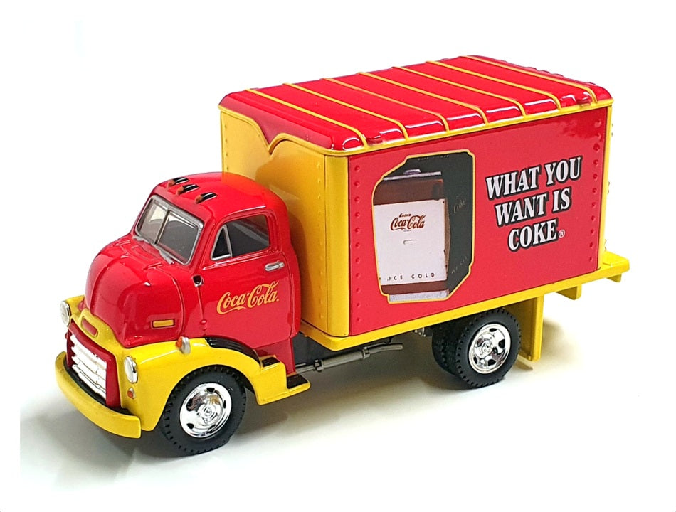 Matchbox 12cm Long YYM96504 - 1948 GMC COE Truck Coca Cola - Red/Yellow