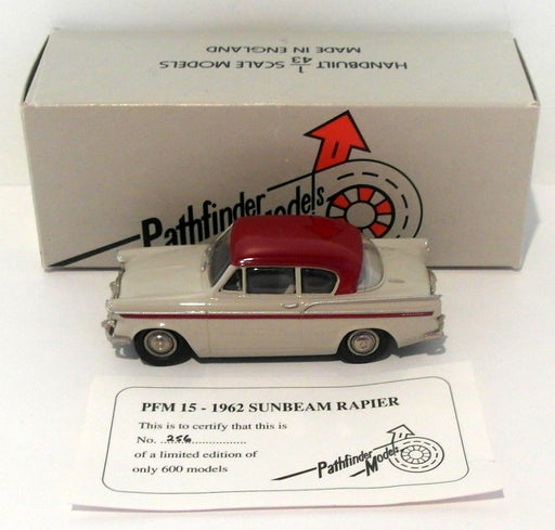 Pathfinder Models 1/43 Scale PFM15 - 1962 Sunbeam Rapier 1 Of 600 Grey/Maroon