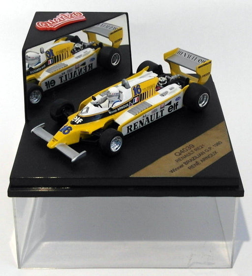 Quartzo 1/43 Scale Q4039 - Renault RE21 F1 - Brazilian GP 1980 - 1st #16 Arnoux