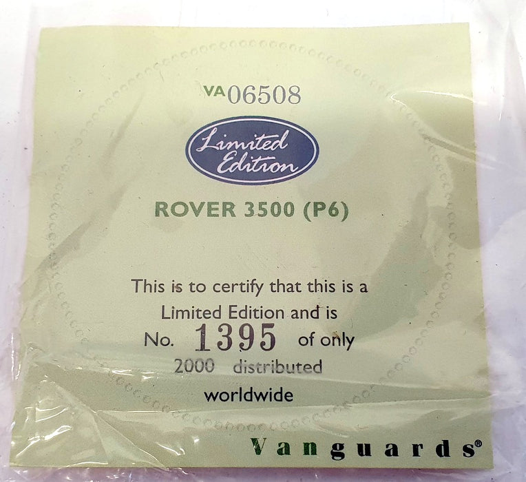 Vanguards 1/43 Scale Model Car VA06508 - Rover 3500 - Cameroon Green