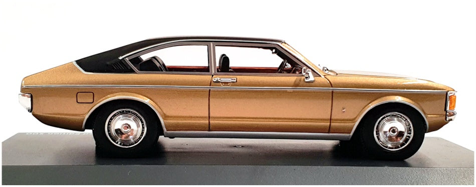 Schuco 1/43 Scale Resin 450914300 - Ford Granada Coupe - Gold/Black